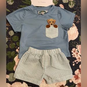 6 month Southern taters puppy outfit
